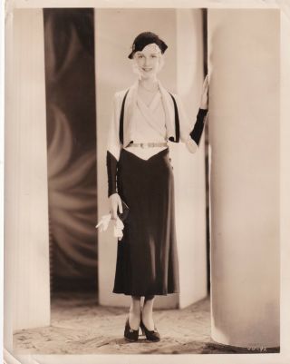 Anita Louise Stunning Portrait Stylish Pose Gaston Longet 1930s Orig Photo 354