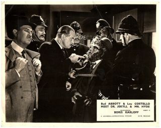 Bud Abbott & Lou Costello Meet Dr.  Jekyll & Mr.  Hyde Lobby Card Boris Karloff