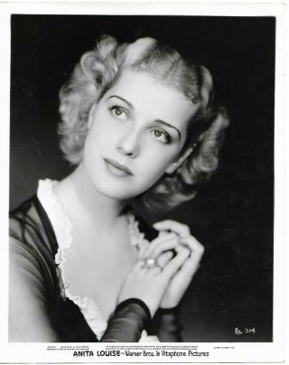 Anita Louise Stunning Lovely Portrait Orig Warner Bros 1930s Photo 209