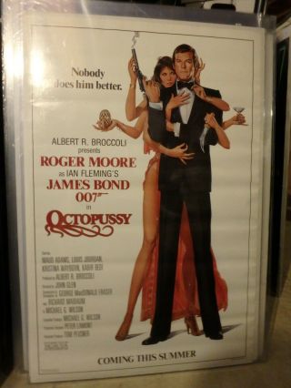 " Octopussy " 1983 Teaser One - Sheet Roger Moore/james Bond 007