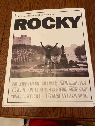 Rocky 1976 Movie Poster Sylvester Stallone 16x20 (see Damage In Pictures)