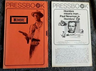 Hombre Pressbook - 2 Pressbooks Paul Newman Diane Cilento Western Richard Boone