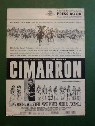 " Cimarron " Movie Press Book 1960