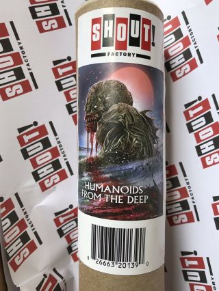 Humanoids From The Deep Limited Edition Shout Factory Poster Lithograph