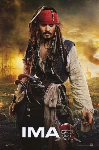 Pirates Of The Caribbean On Stranger Tides 2011 Imax Ver Ds 27x40 " Movie Poster