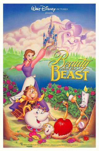Beauty And The Beast (1991) Movie Poster - Single - Sided - Rolled
