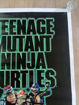 TEENAGE MUTANT NINJA TURTLES THE MOVIE VHS POSTER 27x41 1985 3