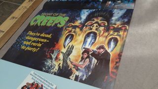 Night Of The Creeps - Video Chartbusters (1986) Tall Uk Video Poster