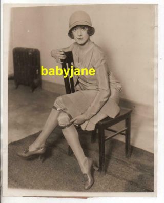 Irene Purcell 8x10 Photo Fashion Pinup Showing Stockings 1928