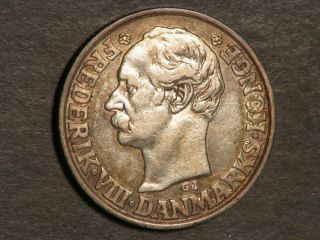 Danish West Indies 1907 40 Cents Silver Vf - Scarce Date