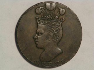 Barbados 1788 1 Penny Pineapple Xf