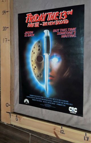 Friday The 13th Part Vii: The Blood (1988) - Uk Video Poster -