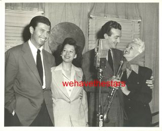Vintage Betty Grable Harry James Cbs Radio Early 50s Press Portrait