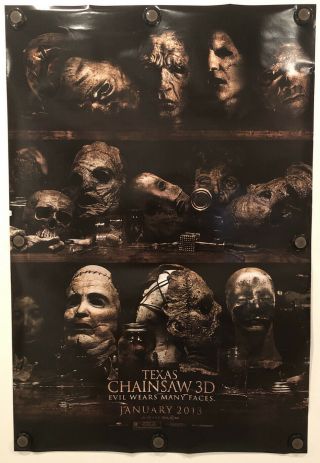 Texas Chainsaw Massacre 3d 27 " X 40 " Ds/rolled Movie Poster - 2013