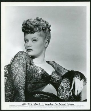 Alexis Smith In Seductive Portrait Vintage 1940s Warner Bros.  Photo