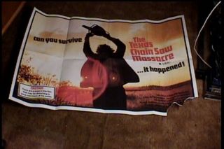 Texas Chainsaw Massacre 1974 Orig Brit Quad 30x40 Movie Poster Horror