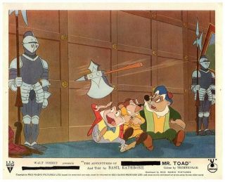 The Adventures Of Ichabod And Mr.  Toad Lobby Card Walt Disney Animation