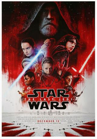 Star Wars The Last Jedi 27x40 Final One Sheet Double Sided Movie Mirror Poster