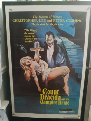 Count Dracula And His Vampire Bride - Vintage Movie Poster - Horror