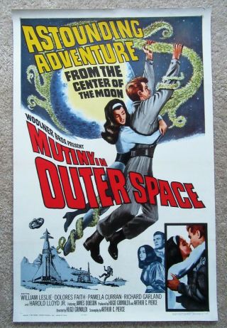 Mutiny In Outer Space 1964 1sht Movie Poster Linen Ex