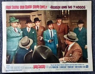 Robin And The 7 Hoods Lobby Card Rat Pack Frank Sinatra Sammy Davis Jr.  1964