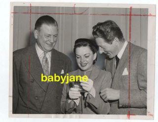 Judy Garland Danny Kaye Vintage 7x9 Photo 1951 Award From 7 Afl Theatrical Union