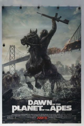 Dawn Of The Planet Of The Apes 2014 Double Sided Movie Poster 27 " X 40 "