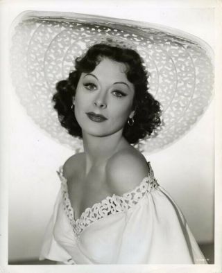 Hedy Lamarr Gorgeous Mgm Studio Glamour Portrait 1950 8x10 Photograph