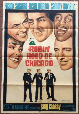 Robin And The 7 Hoods One Sheet Movie Poster - Argentina - Frank Sinatra,  Dean Martin