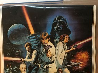 1977 20th Century Fox Stars Wars Poster 24” X 36” 2