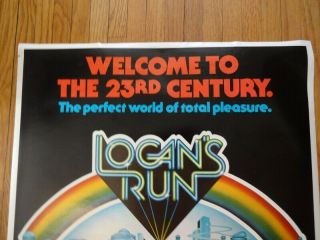 Movie Poster Logans Run 1976 35 x 23 2