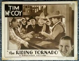 The Riding Tornado - 1932 Movie Theater Lobby Card - Tim Mccoy