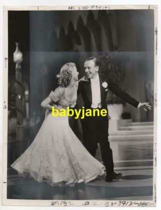 Ginger Rogers Fred Astaire 8x10 Photo Dance The Piccoline 1935 Top Hat
