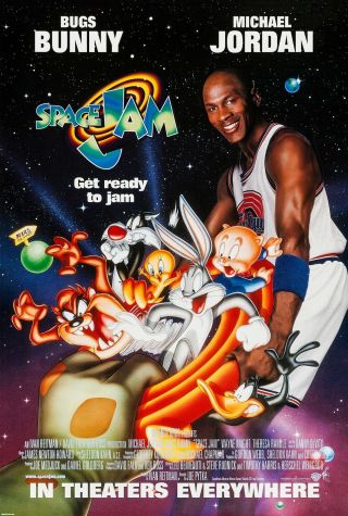 Space Jam (1996) Movie Poster - Rolled