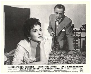 Beat The Devil Lobby Card Humphrey Bogart Gina Lollobrigida 1953