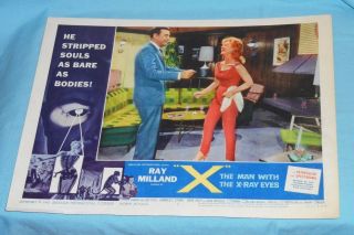 X The Man With The X - Ray Eyes Lobby Card 1 Ray Milland Roger Corman