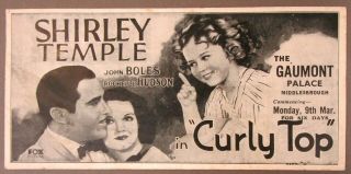 Circa 1935 Shirley Temple In Curly Top Movie Promotional Ink Blotter England