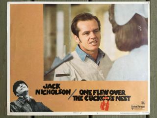 One Flew Over The Cuckoos Nest 1975 Lobby Cards Set Of 4 Vg