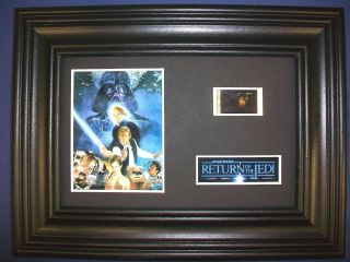 Star Wars Jedi Framed Movie Film Cell Memorabilia - Compliments Poster Dvd Book