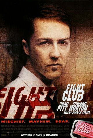 Fight Club (1999) Movie Poster - Advance Edward Norton - Rolled