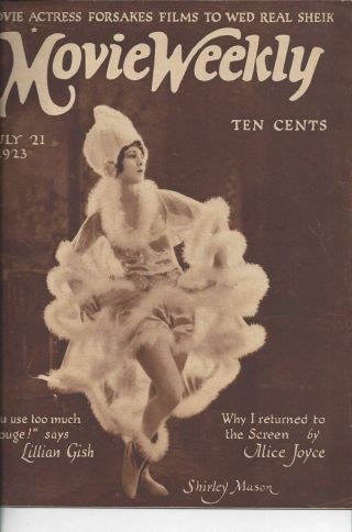 Movie Weekly - Shirley Mason - July 21,  1923