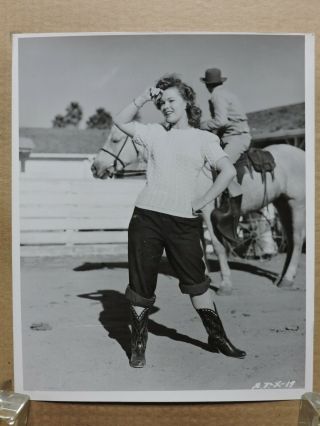Shirley Temple In Cowboy Boots Orig Candid Portrait Photo By Andre De Dienes 44