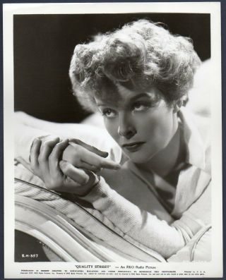 Katharine Hepburn 1937 Vintage Orig Photo Quality Street Actress Portrait Rko