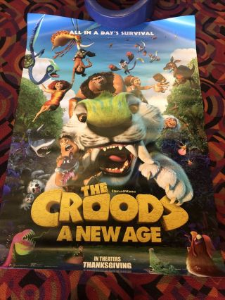 Croods 2 Movie Poster 4’x6’ Bus Shelter
