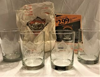 Vintage 1989 Wizard Of Oz 50th Anniversary " Whataburger " Old Fashioned Glasses