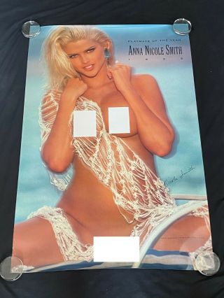 Vintage Anna Nicole Smith 1993 Playboy Playmate Of Year Poster 24 " X36 "