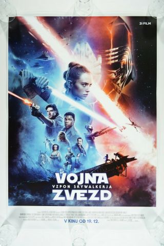 Star Wars Episode Ix The Rise Of Skywalker 1sh Sloven Movie Poster 2019