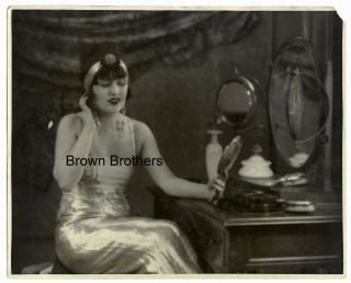 1920s Hollywood Flapper Carmel Myers Oversized Dbw Photo By Clarence S Bull - Bb