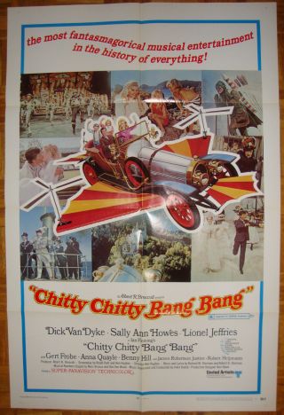 Chitty Chitty Bang Bang - Ian Fleming - Dick Van Dyke - Musical - Os Style B Int’l (27x4