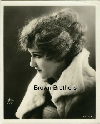 1910 - 20s Silent Film Actress Kathryn Adams Portrait Profile Photo By Apeda - Bb